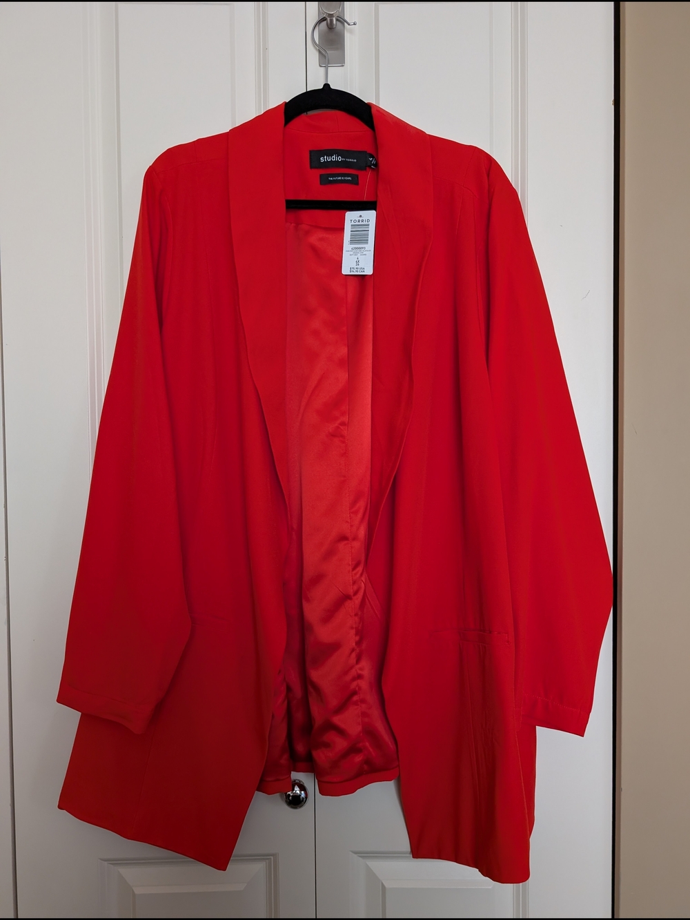 torrid Vibrant Orange Open-Front Blazer